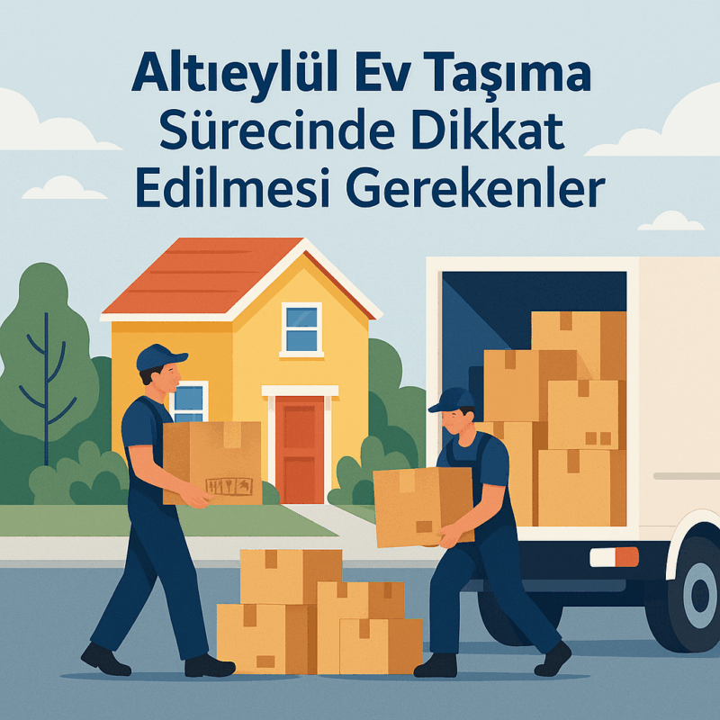 Altıeylül Ev Taşıma Sürecinde Dikkat Edilmesi Gerekenler